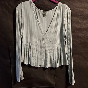 Baby blue baby doll top